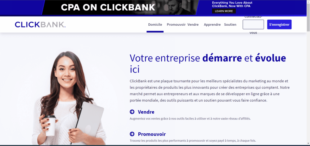 gagner de l'argent sur internet à la maison sans investir avec clickbank