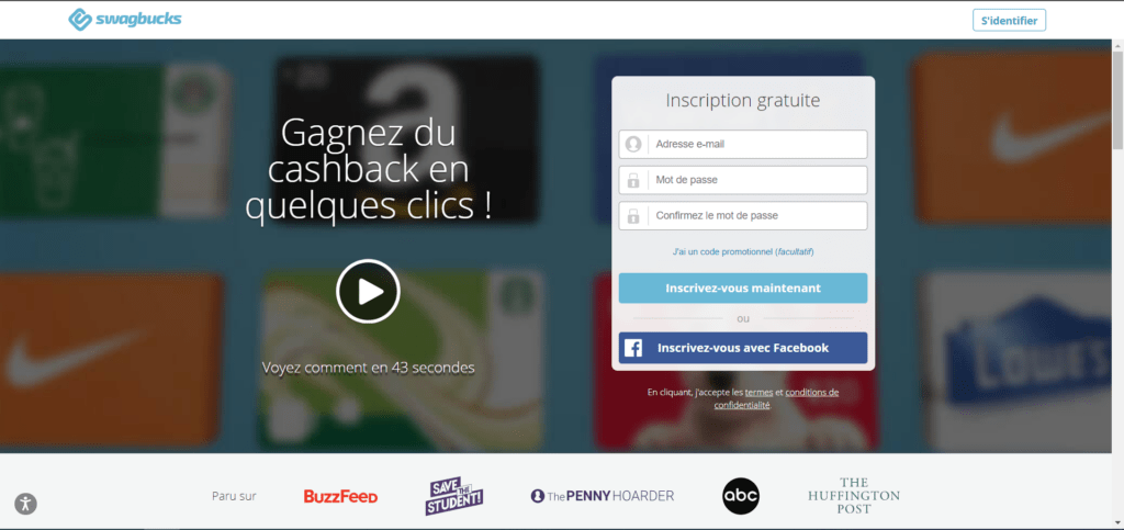 swagbuck site pour gagner de l'argent sans investir