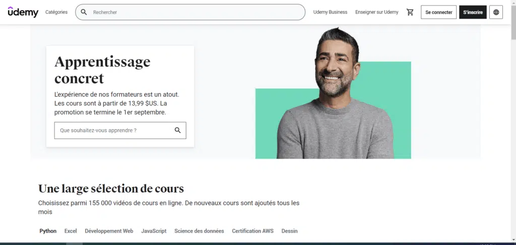 gagner de l'argent sur internet à la maison sans investir avec Udemy