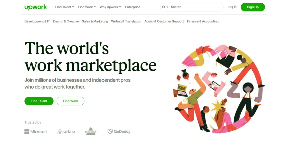gagner de l'argent sur internet à la maison sans investir avec Upwork