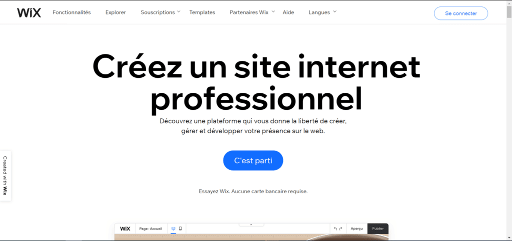 Hébergement gratuit Wix meilleurs hébergements web gratuits