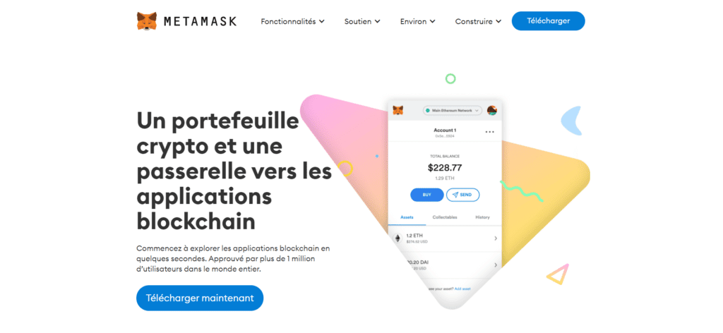 Metamask portefeuille crypto