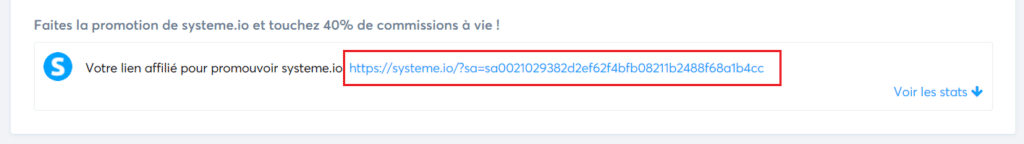 Comment promouvoir un lien d'affiliation systeme.io