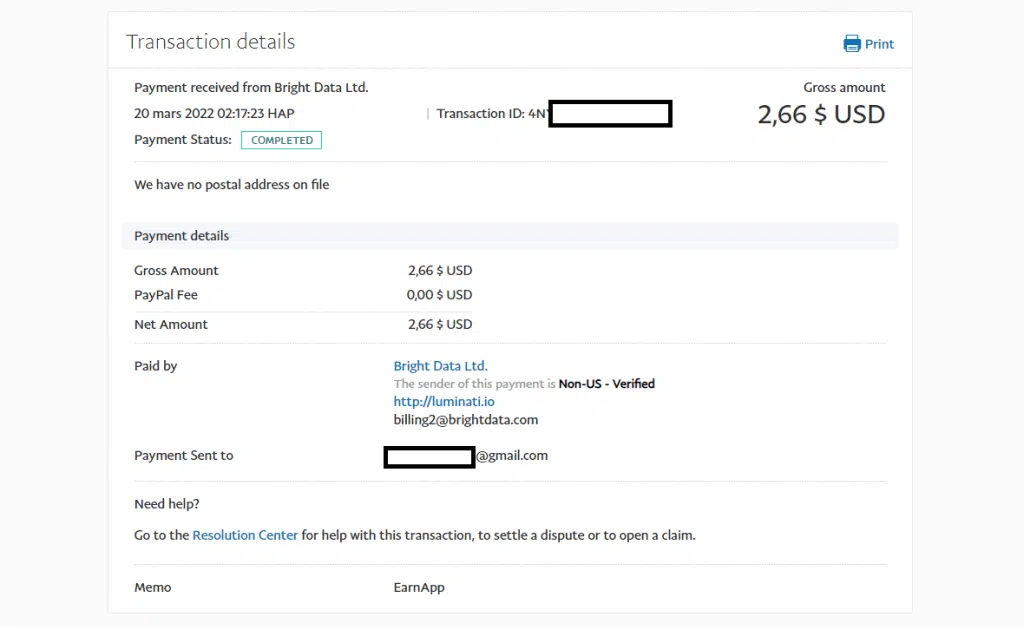 Preuves gagner l'argent en ligne earnapp