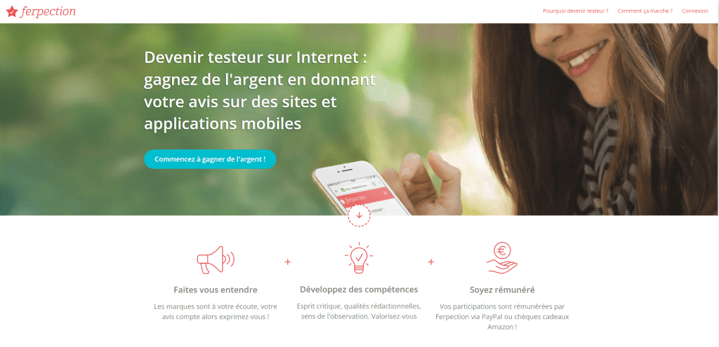 gagner de l'argent en ligne avec ferpection