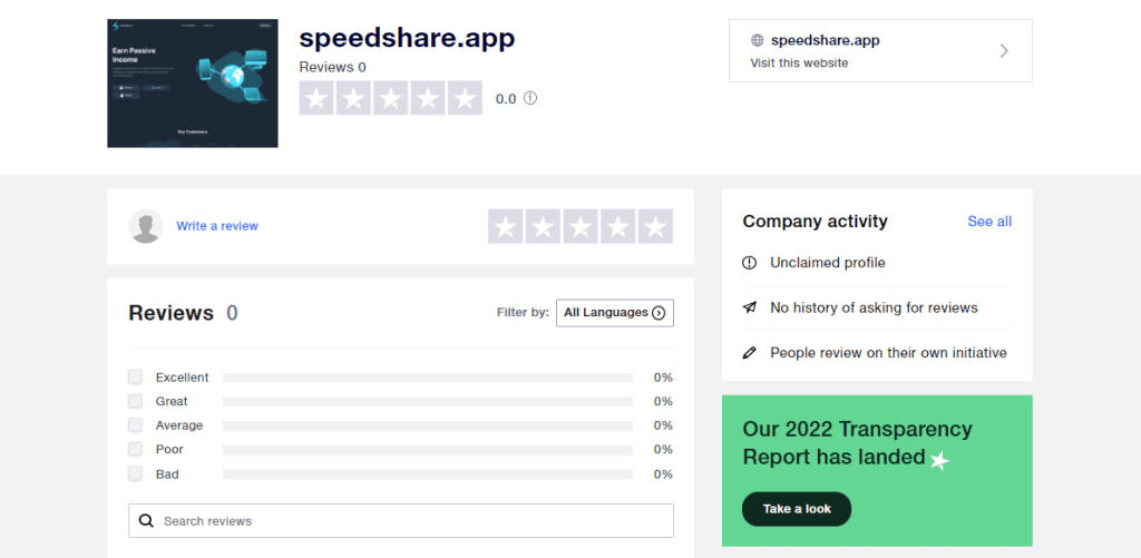 Gagner de l’argent avec SpeedShare